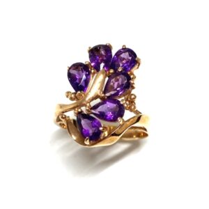 K14 アメシスト付きリング